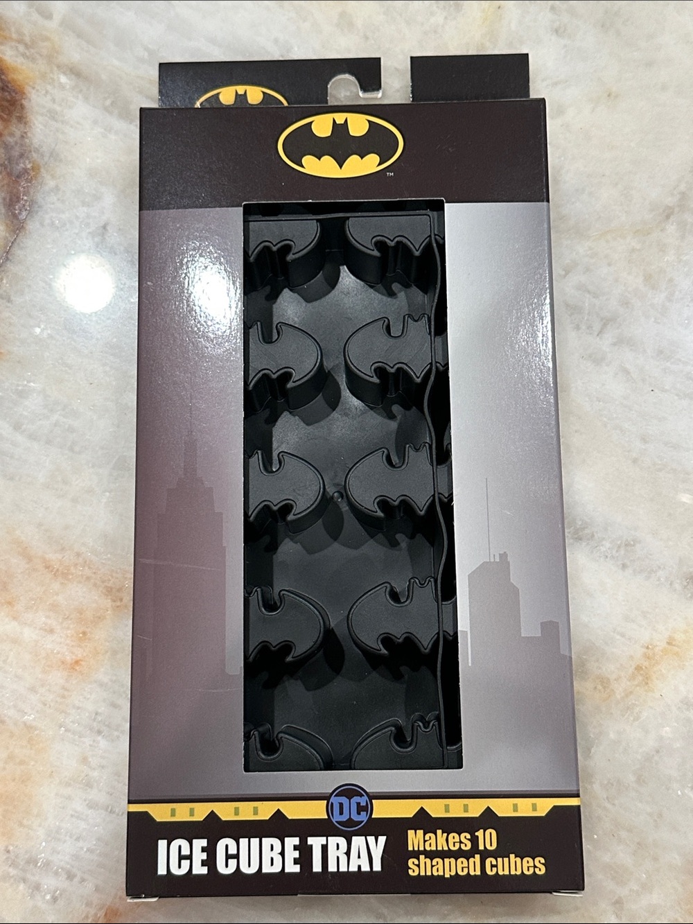 DC Comics Batman Black Silicone Ice Cube Tray - Batman Logo